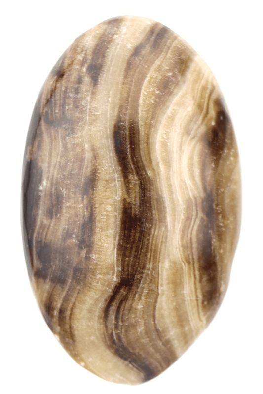 Brown Aragonite Palm Stone BAP01