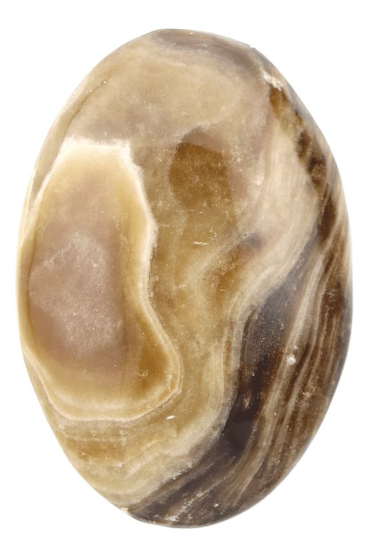Brown Aragonite Palm Stone BAP05