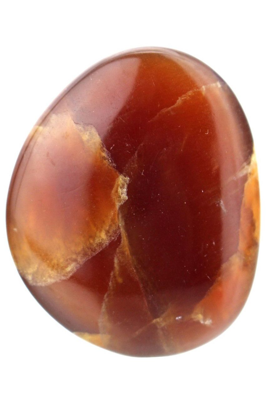 Brown Calcite Palm Stone BCP02