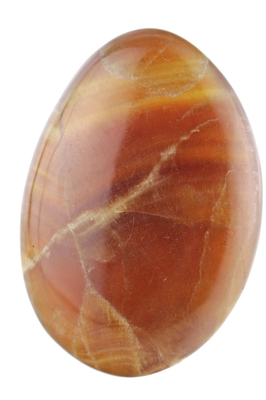 Brown Calcite Palm Stone BCP04