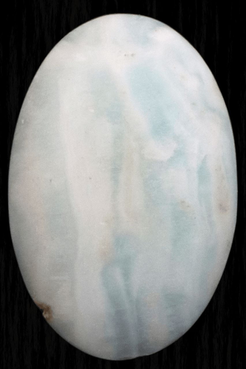 Caribbean Blue Calcite Palm Stone CBC02