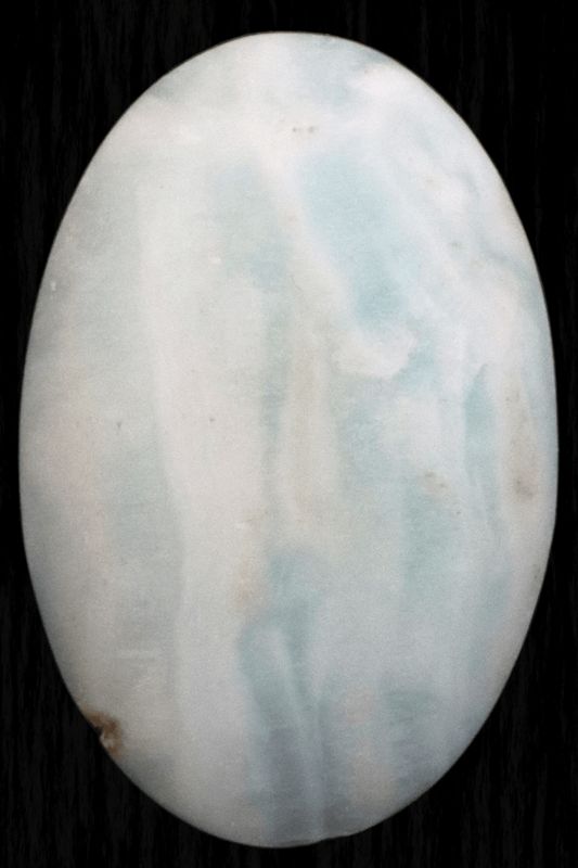 Caribbean Blue Calcite Palm Stone CBC02