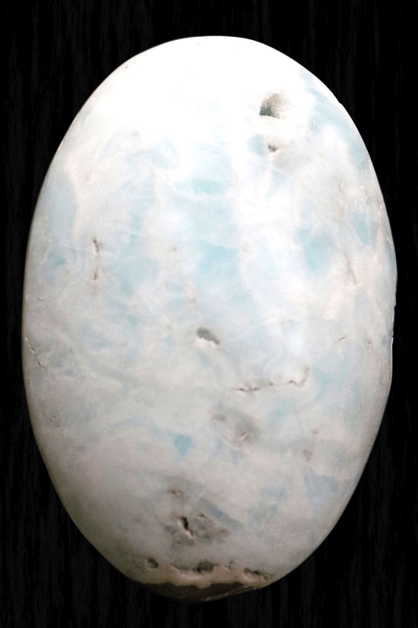 Caribbean Blue Calcite Palm Stone CBC05