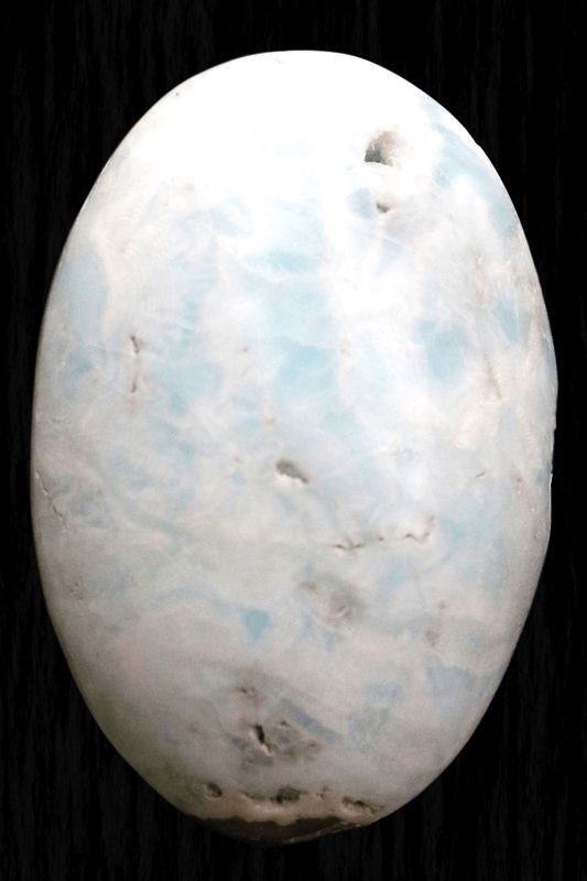 Caribbean Blue Calcite Palm Stone CBC05