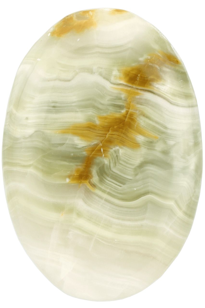 Green Onyx Palm Stone GOXP020