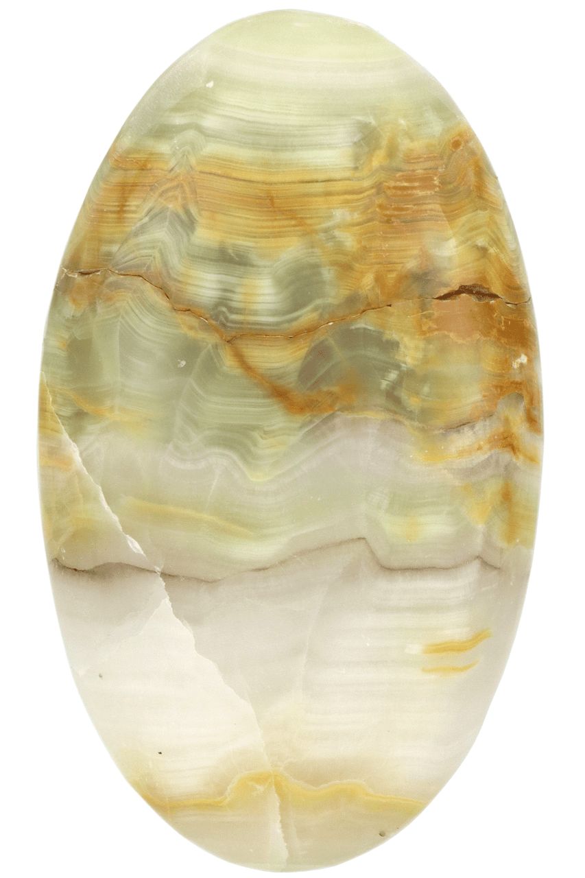 Green Onyx Palm Stone GOXP03