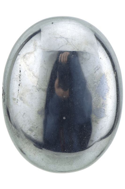Hematite Palm Stone HETP03