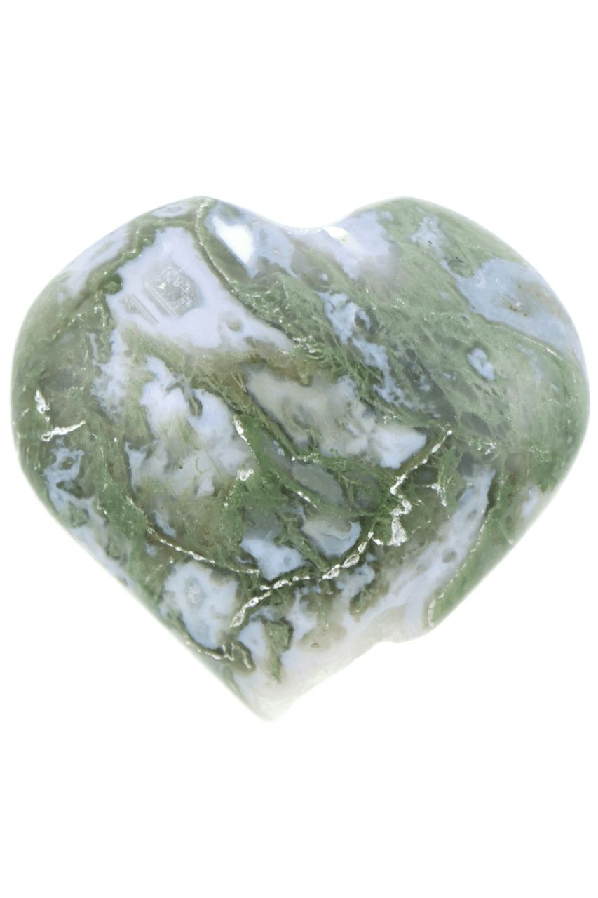 Moss Agate Heart MAH05