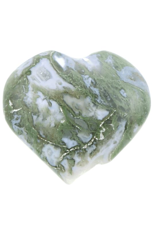 Moss Agate Heart MAH05