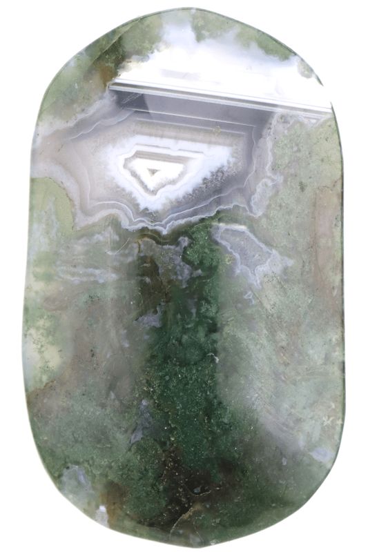 Moss Agate Palm Stone MOSP01