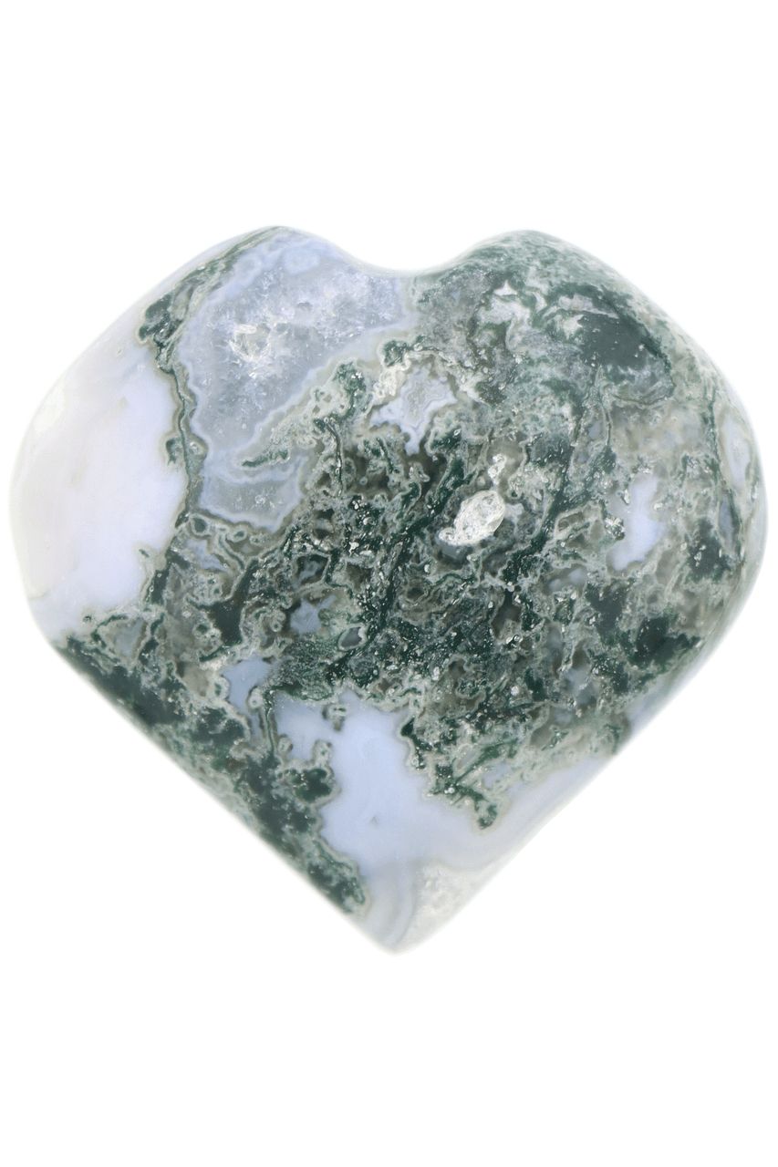 Moss Agate Heart MAH01
