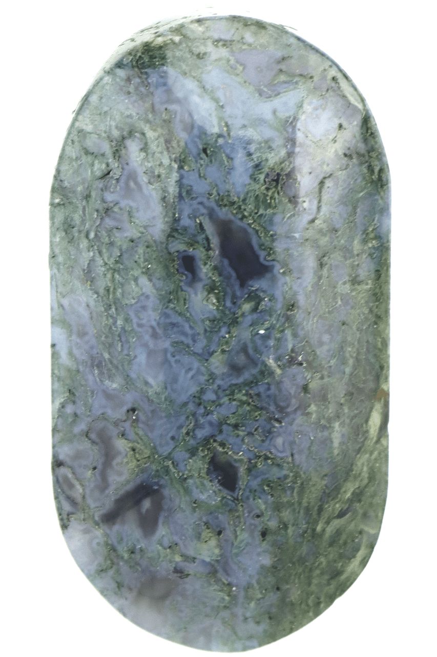 Moss Agate Palm Stone MOSP06