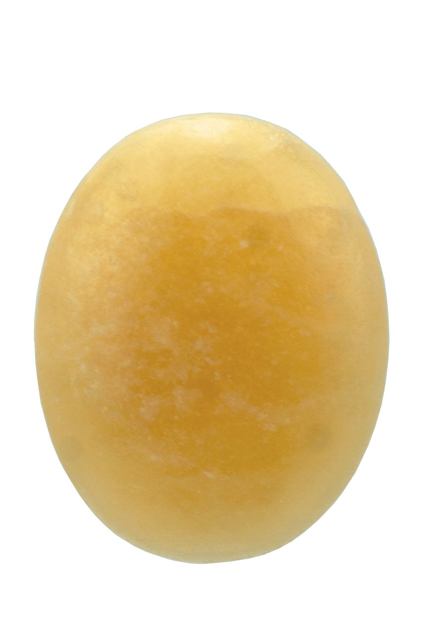 Orange Calcite Palm Stone OCP02