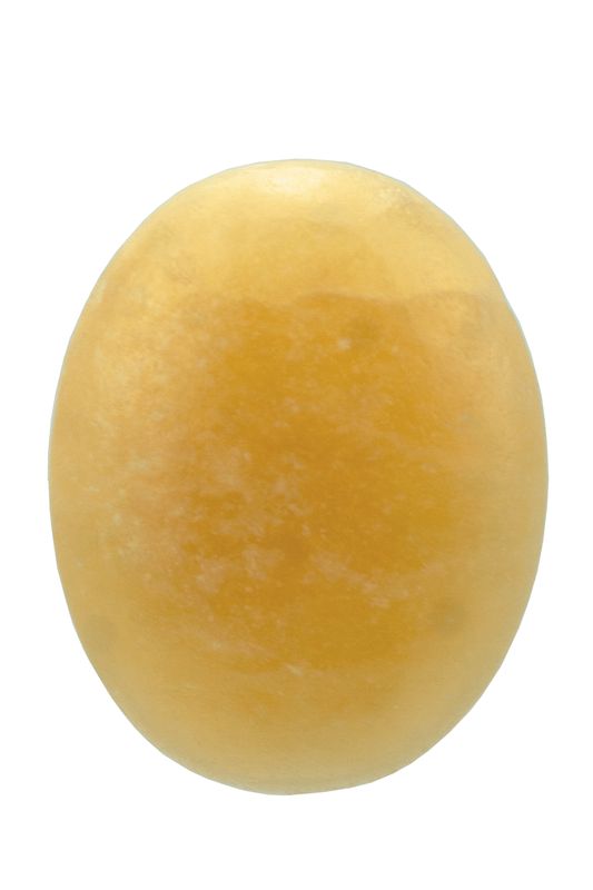 Orange Calcite Palm Stone OCP02