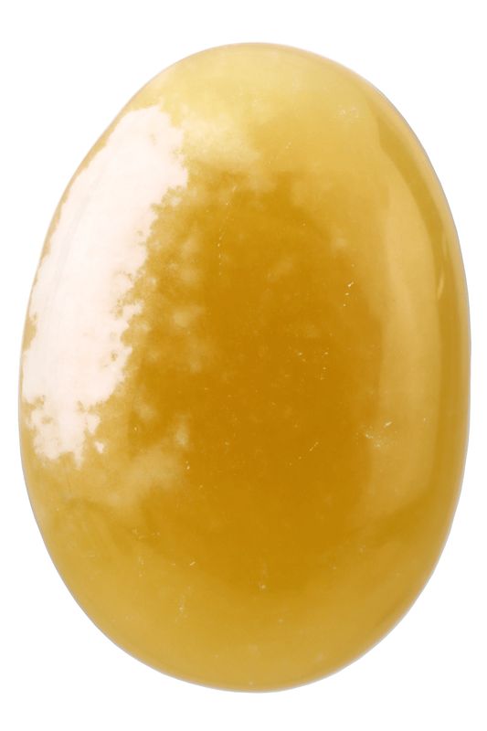 Orange Calcite Palm Stone OCP03