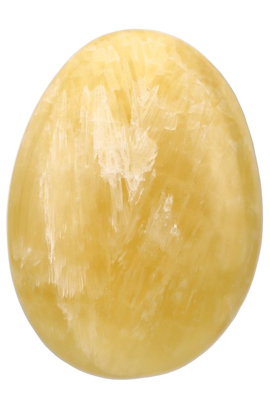 Orange Calcite Palm Stone OCP04