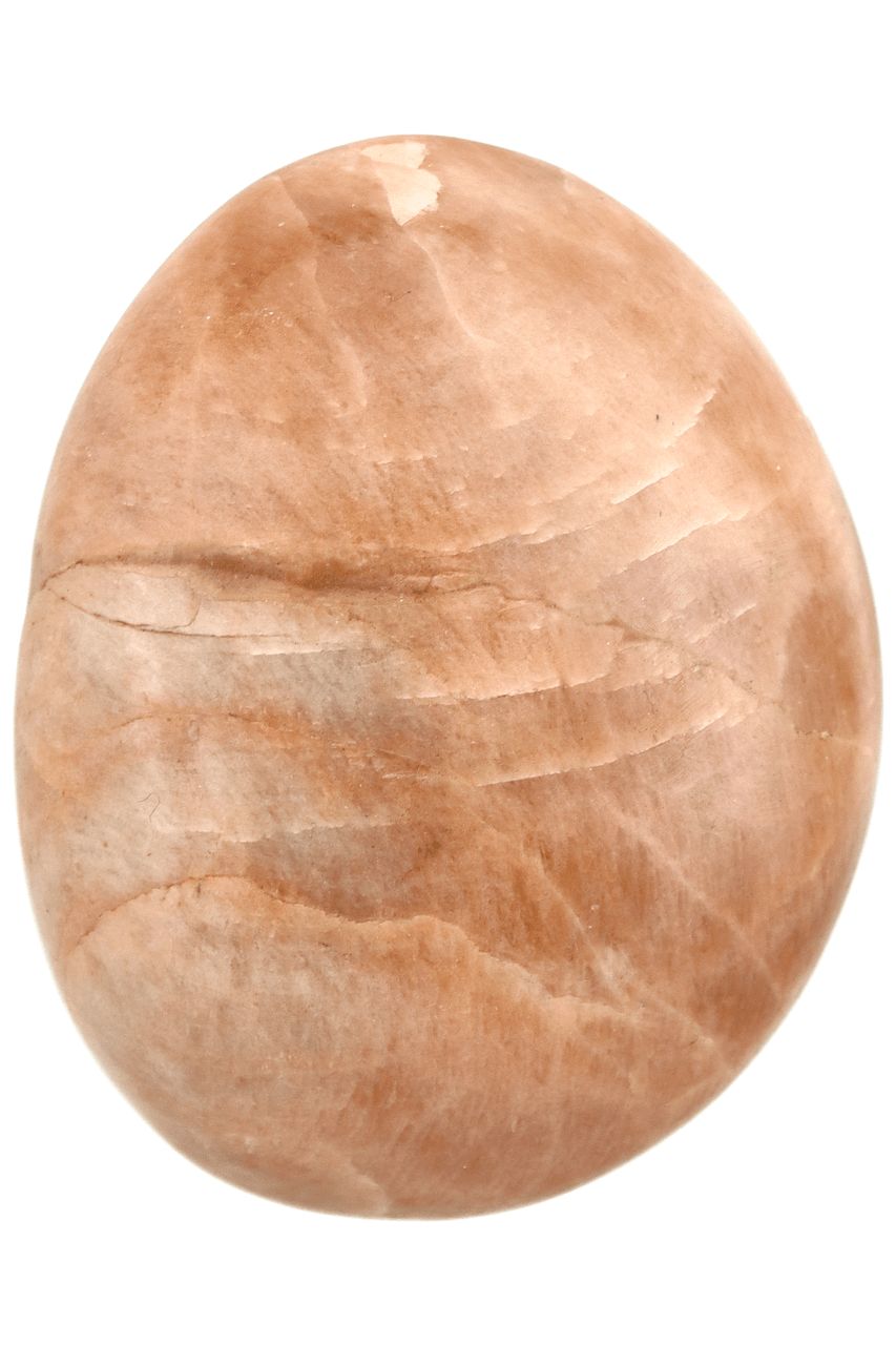 Peach Moonstone Palm Stone PMNP03