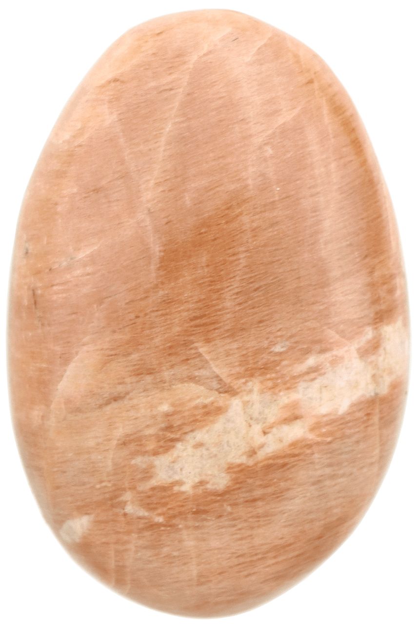 Peach Moonstone Palm Stone PMNP02