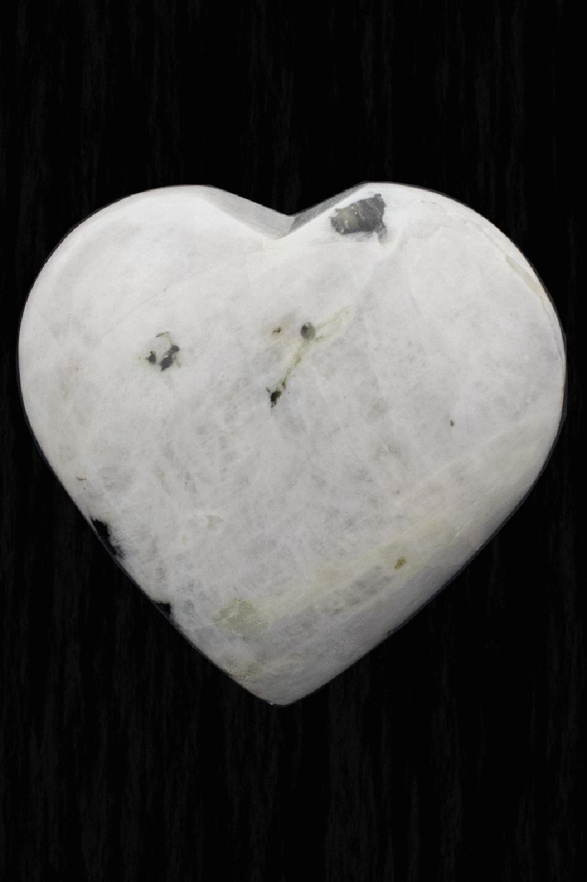 Rainbow Moonstone Heart RBWH01