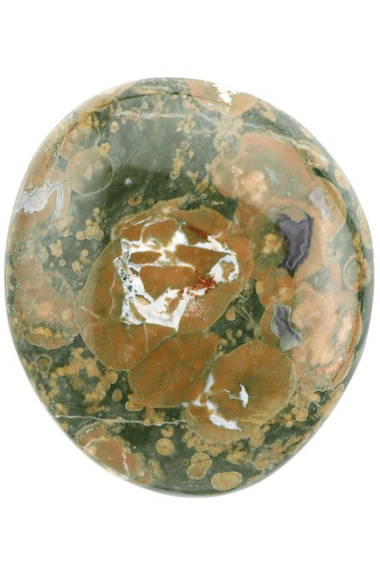 Rainforest Jasper Palm Stone RFJP02