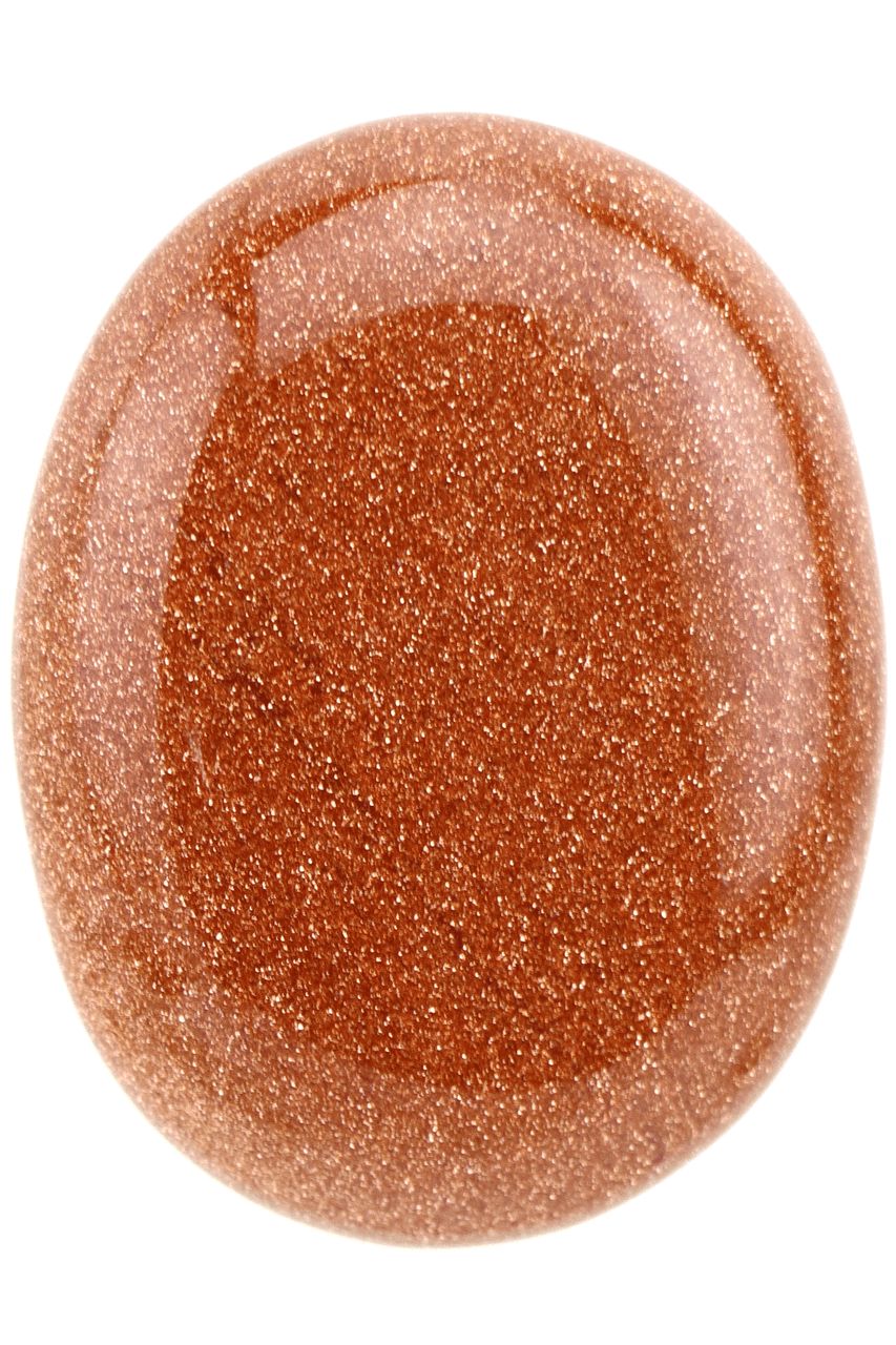 Red Goldstone Palm Stone GLDP02