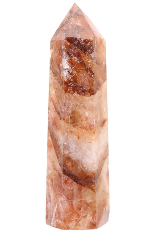 Red Hematite in Quartz Point HTQP02