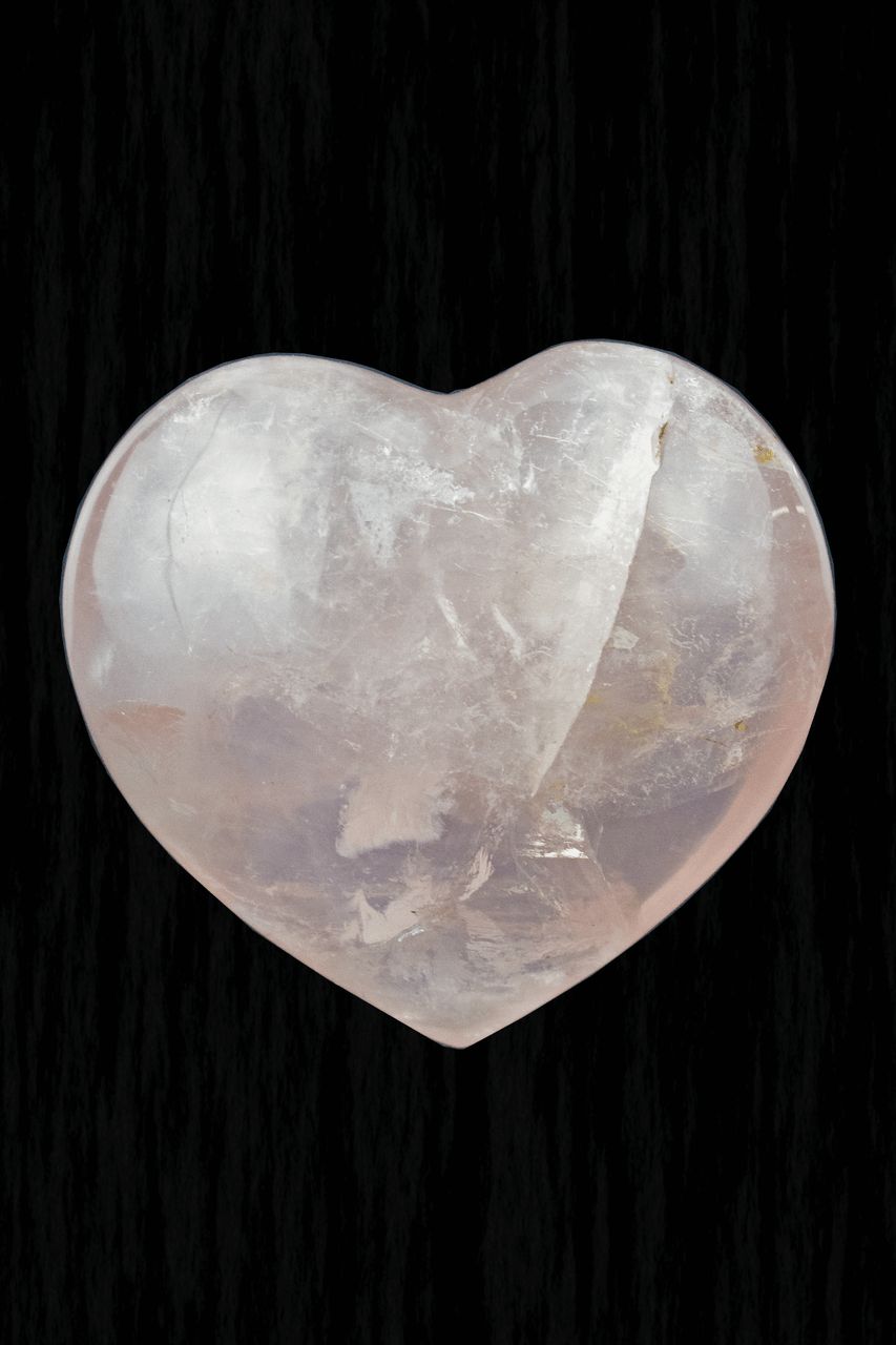 Rose Quartz Heart RQH001