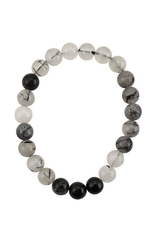 Tourmalinated Quartz Bracelet