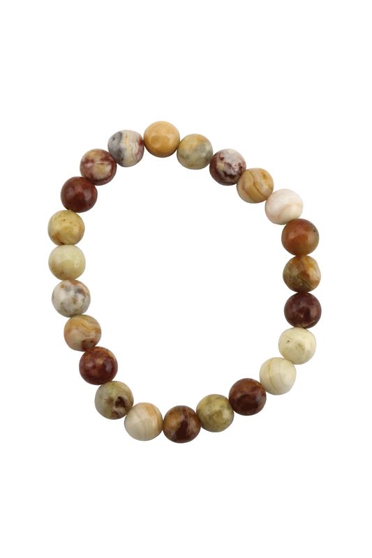Crazy Lace Agate Bracelet