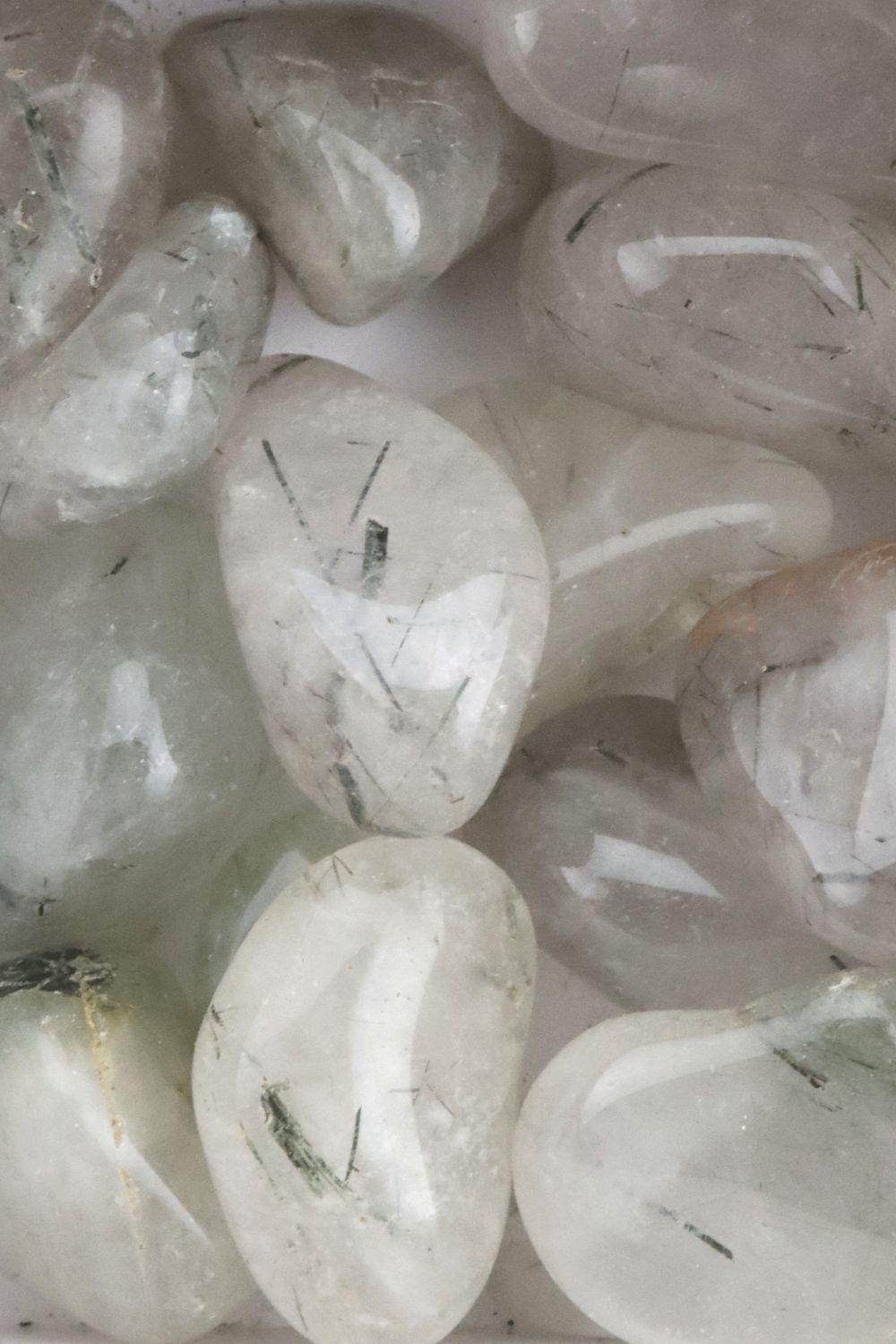 Green Rutile in Quartz