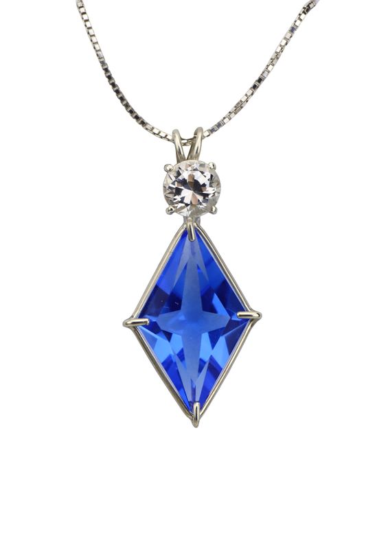Siberian Blue Quartz Ascension Star with Danburite