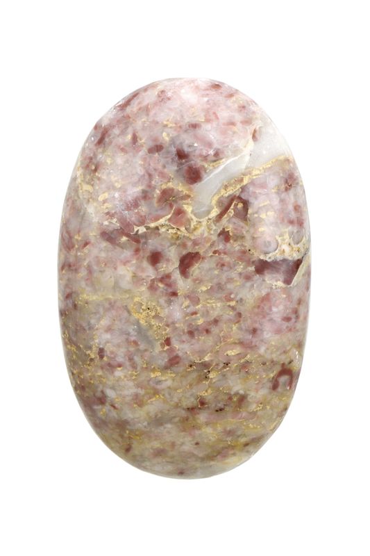 Strawberry Calcite Palm Stone STCP01