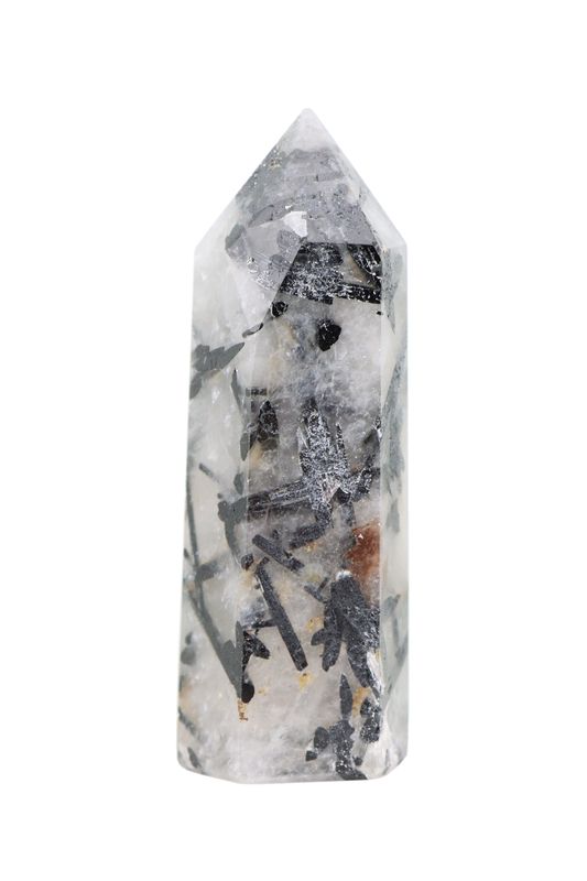 Tourmalinated Quartz Point TMQZ03