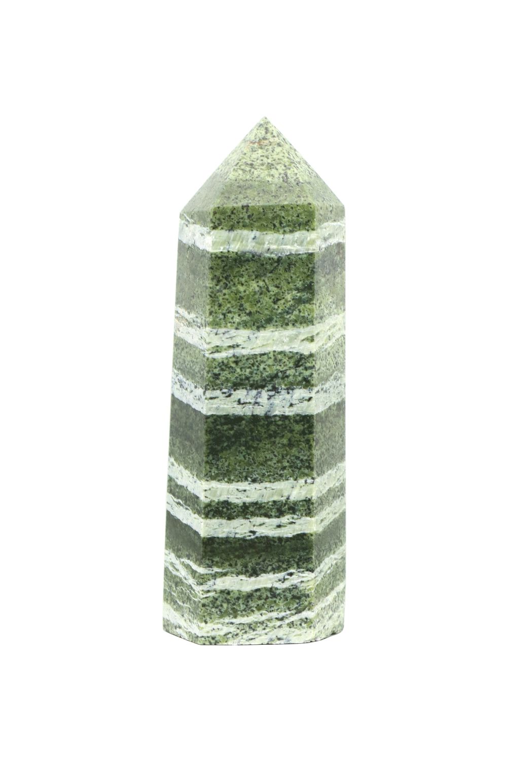 Zebra Green Jasper Point ZGJP01
