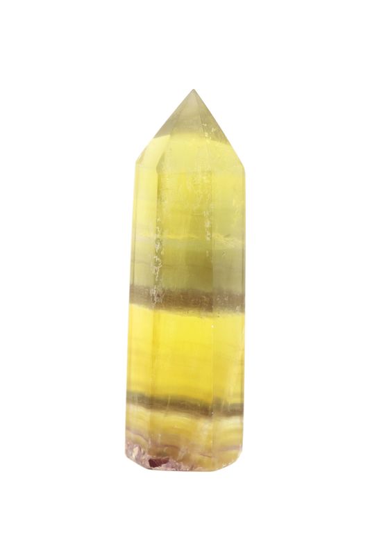 Yellow Fluorite Point YEP06