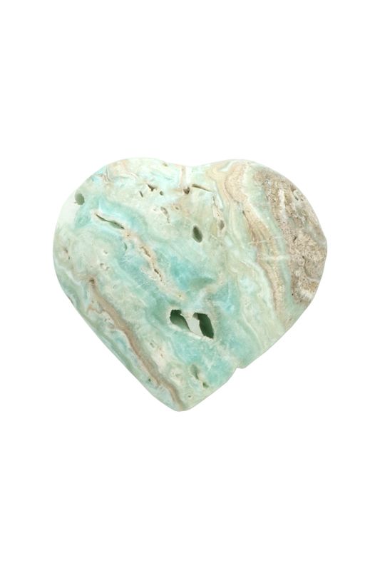 Blue Aragonite Heart BARH01