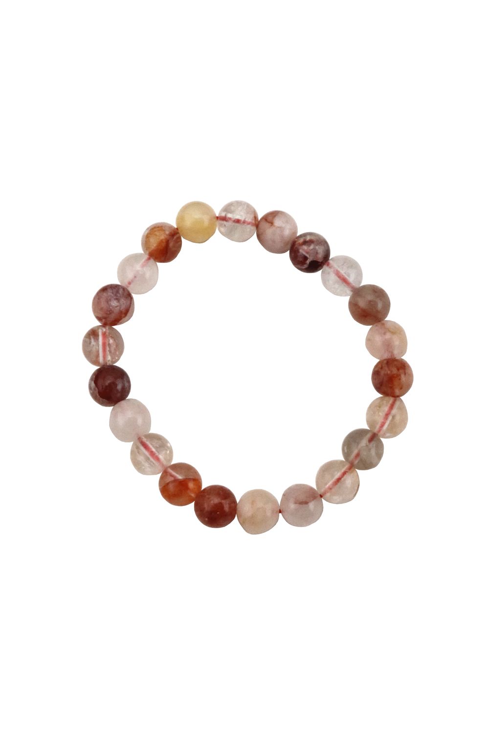 Red Hematite in Quartz Bracelet