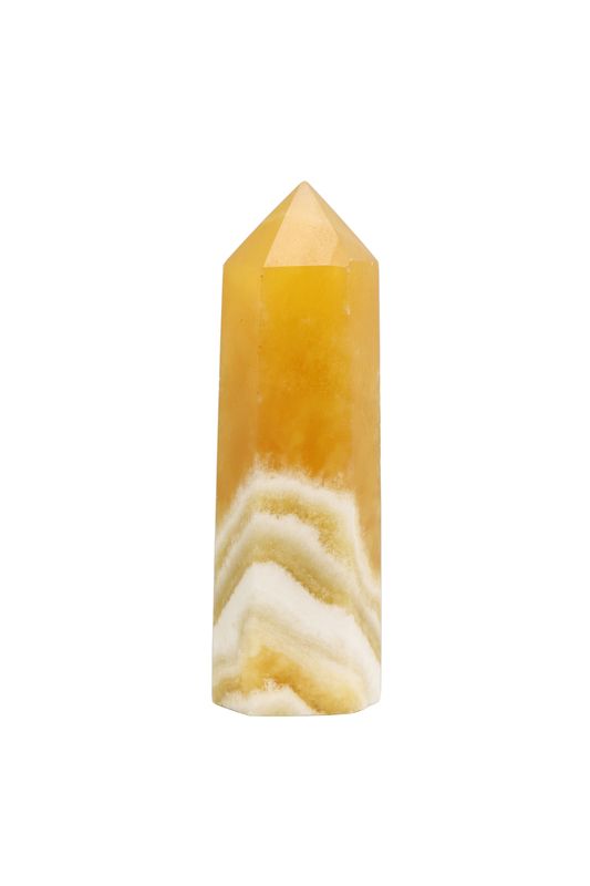 Orange Calcite Point OC02
