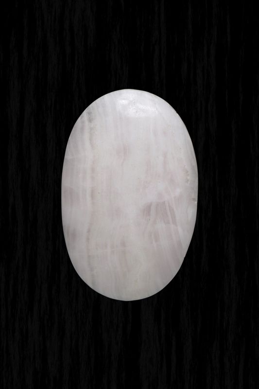 Pink Calcite Palm Stone PCTP02