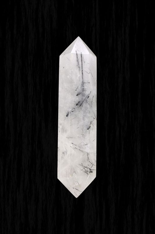 Tourmalinated Quartz Point DTQ01