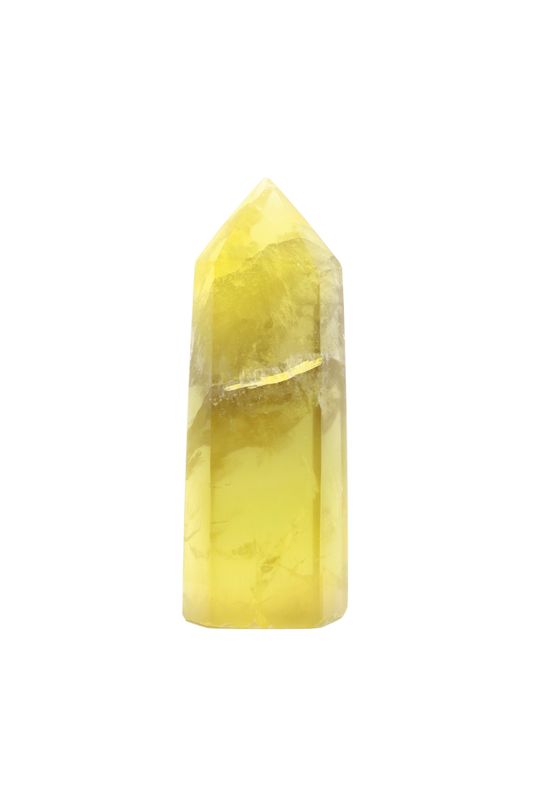 Yellow Fluorite Point YEP04