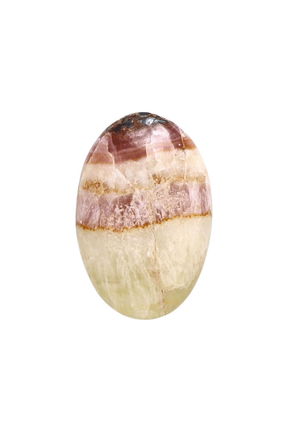 Pink Aragonite Palm Stone PARP01