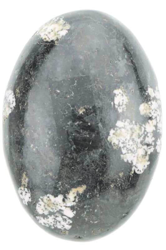 Black Jade &amp; Thulite Palm Stone BJTP04