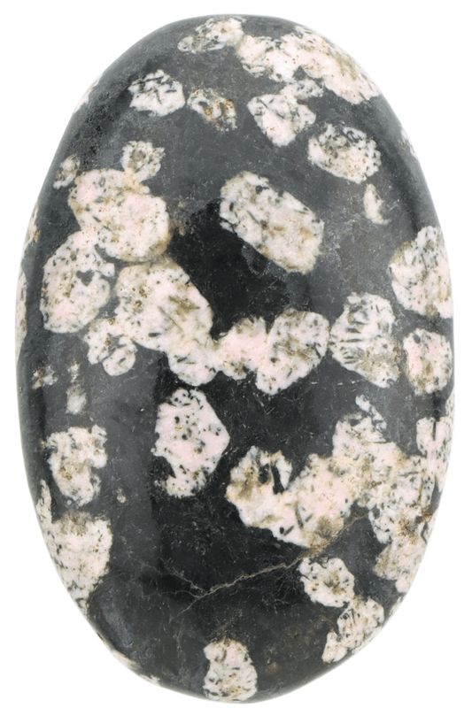 Black Jade &amp; Thulite Palm Stone BJTP02