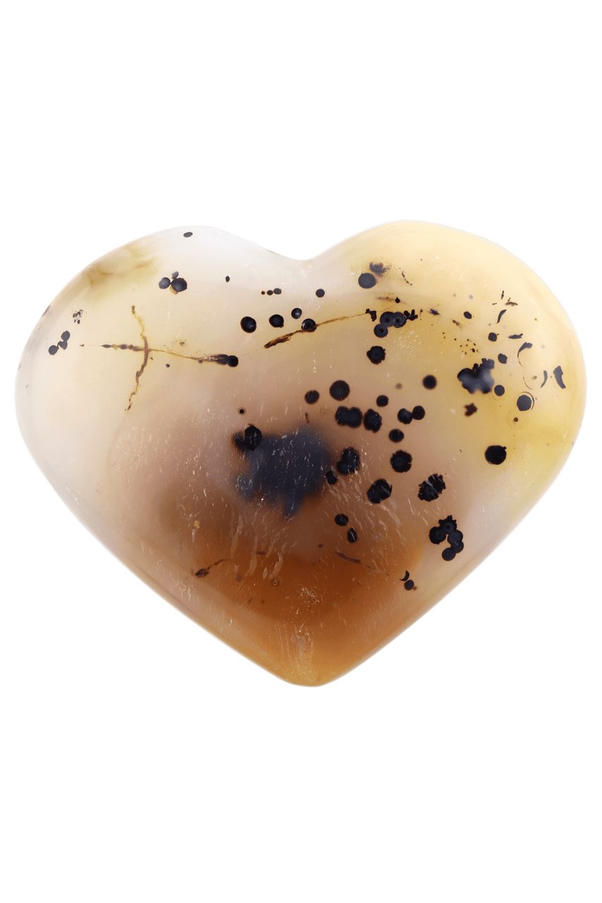 Dendritic Agate Heart DENH04