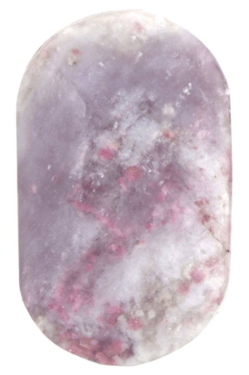 Pink Tourmaline &amp; Lepidolite Palm Stone PTLP04