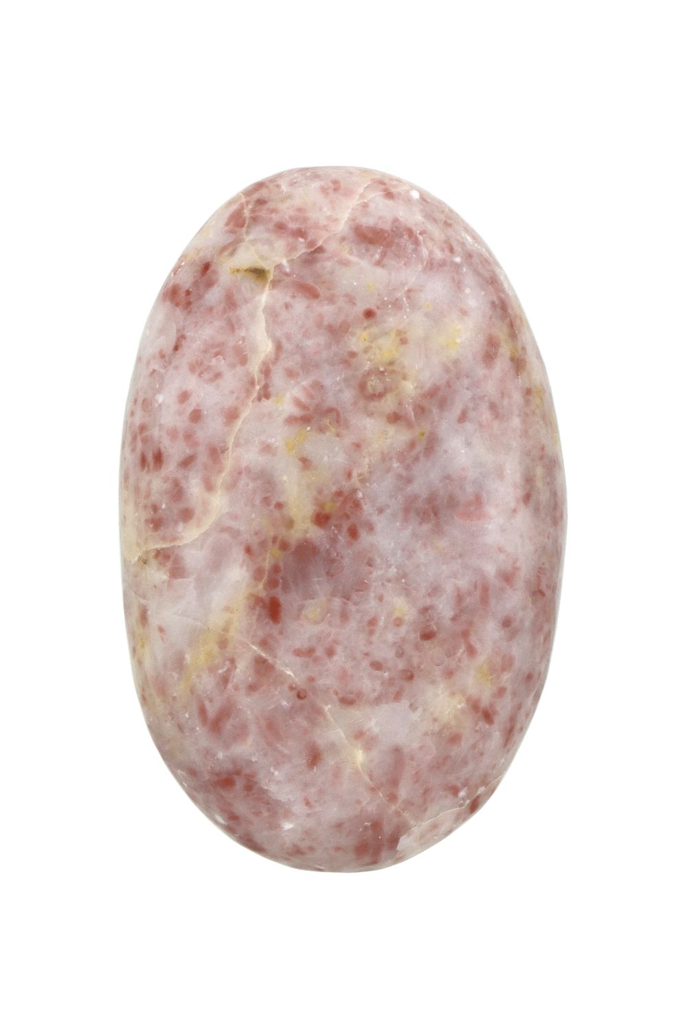 Strawberry Calcite Palm Stone STCP02