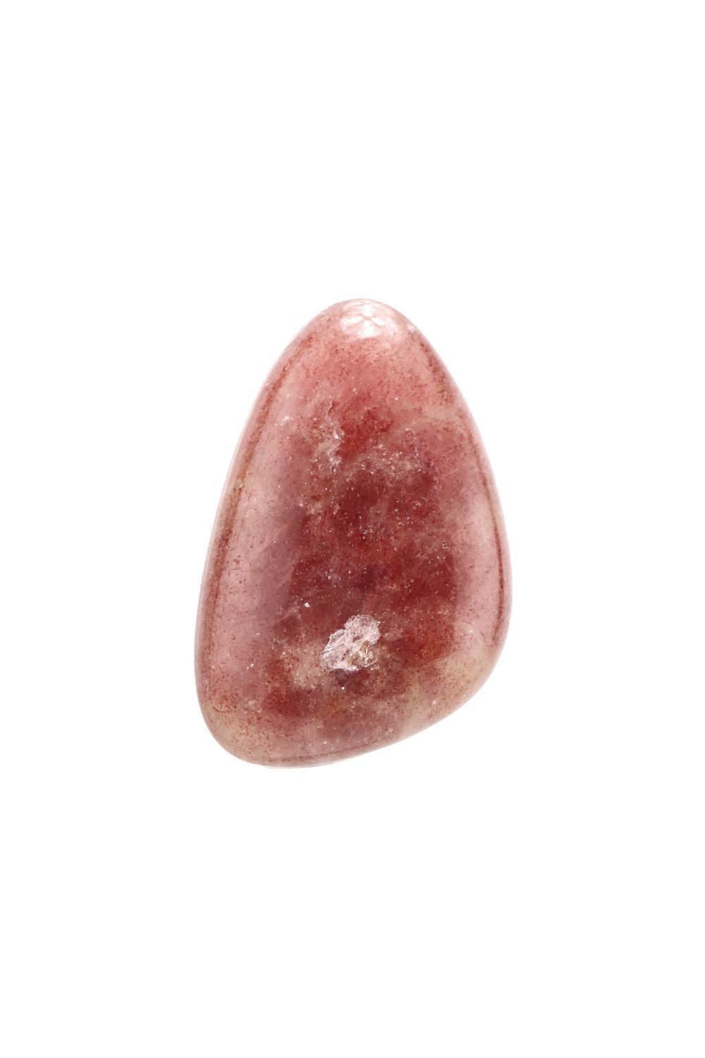 Strawberry Quartz Palm Stone STQP05