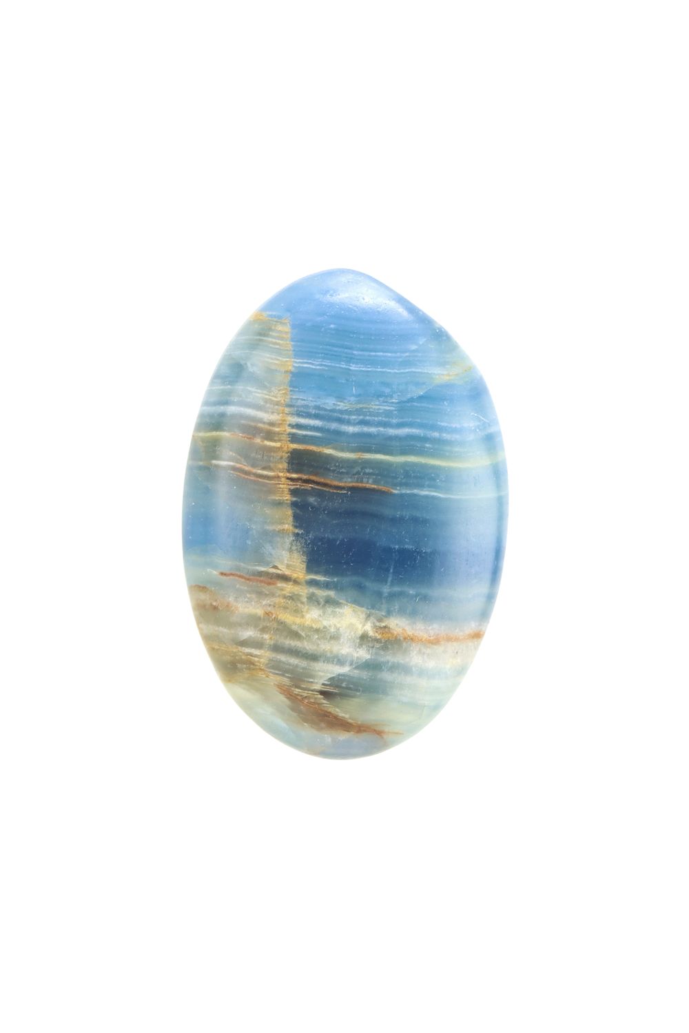 Blue Onyx Palm Stone BOPS01