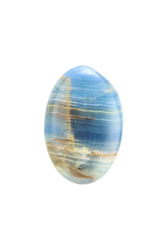 Blue Onyx Palm Stone BOPS01
